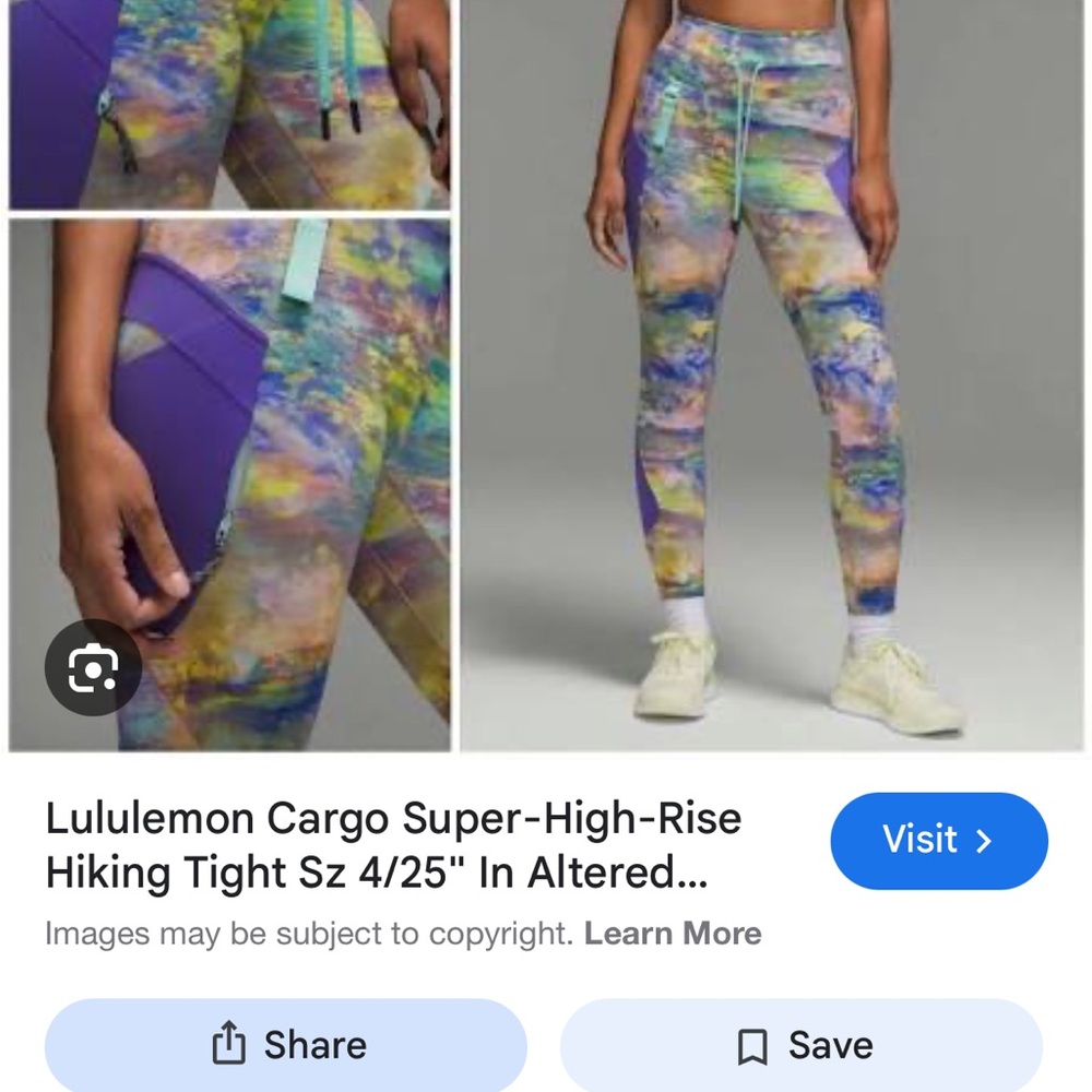 Lululemon Cargo Super High Rise Hiking Tight 25” - Altered Nature